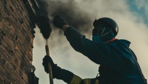 Schoorsteen roet verwijderen